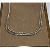 Image 1 : MEN'S 24" ZIPPER STYLE STERLING SILVER NECKLACE