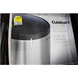 CUISINART STAINLESS STEEL & BLACK REFUSE BIN