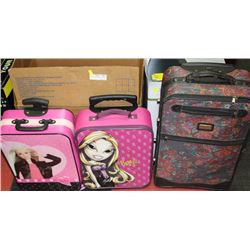 2 KIDS & 1 SMALL ADULT SUITCASE