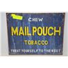 Image 1 : "CHEW MAIL POUCH TOBACCO" SIGN (NEW)