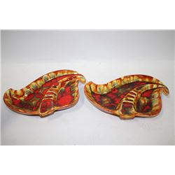 PAIR OF 1972 CERAMIC ASHTRAYS