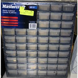 NEW MASTERCRAFT 60 DRAWER PARTS CABINET
