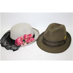 STETSON FIFTH AVENUE HAT AND LADIES HAT