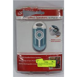 AMPLIFIED SPEAKERS FOR IPOD SHUFFLE