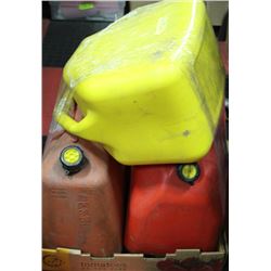3 GAS CANS - 2 GAS, 1 DIESEL