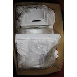 BOX W/ SET OF 4 NEW WALL FIXTURES