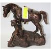Image 1 : HORSE AND COWBOY STATUE
