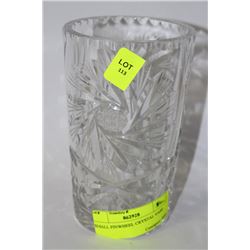SMALL PINWHEEL CRYSTAL VASE