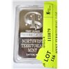 Image 1 : NORTHWEST TERRITORIAL 1 OZ SILVER BAR