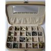 Image 1 : JEWELLERY COMPARTMENT BOX WITH CONTENTS