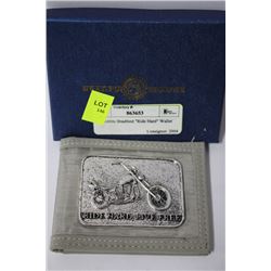 COLLECTABLE BRADFORD "RIDE HARD" WALLET