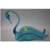 Image 1 : BLUE ART GLASS SWAN