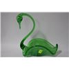 Image 1 : GREEN GLASS ART SWAN