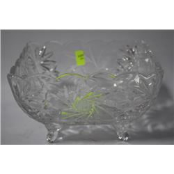 PINWHEEL CRYSTAL SQUARE BOWL