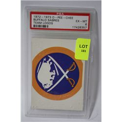 72-73 O-PEE-CHEE BUFFALO SABRES