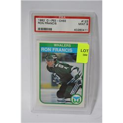 1982 O-PEE-CHEE RON FRANCIS ROOKIE CARD