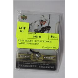 005-06 SIDNEY CROSBY ROOKIE CARDS UPPER DECK