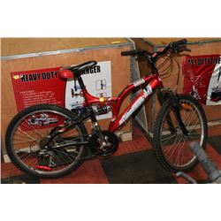 POLICE SEIZURE RED SUPERCYCLE FULL SUSPENSION