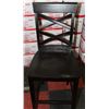 Image 2 : NEW D381 WOOD BAR TABLE W 4 DBL X-BACK STOOLS