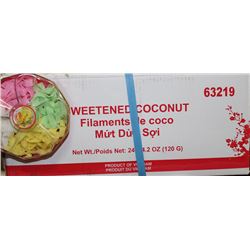 63219 CASE OF SWEETENED COCONUT