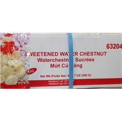 63204 CASE OF SWEETENED WATER CHESTNUT