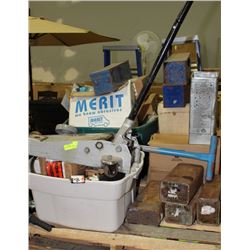 PALLET OF INDUSTRIAL EQUIPMENT