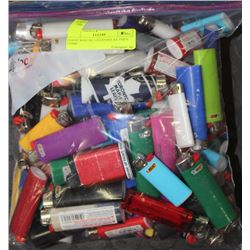 GIANT BAG OF LIGHTERS AS THEY COME
