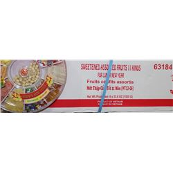 63184 CASE OF SWEETENED ASSORTED FRUITS 11 KINDS