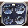 Image 1 : FRAMED 4 WOLF COLLECTOR PLATE SET