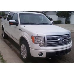 2012 FORD F150 PLATINUM, 104000KMS.