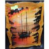 Image 1 : VINTAGE SAILBOAT PICTURE ON WOOD