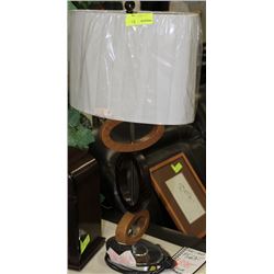 NEW BLACK BROWN AND CHROME DESIGNER LAMP