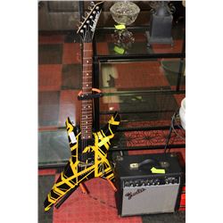 JACKSON BLACK AND YELLOW ELECTRIC GUITAR W