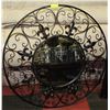 Image 1 : WROUGHT IRON "FLEUR DE LIS"  ROUND MIRROR