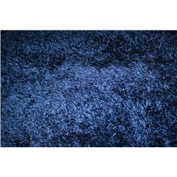 BLUE SHAG STYLE AREA RUG