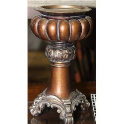 ORNATE STYLE FOOTED CANDLE HOLDER
