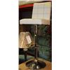 Image 1 : WHITE LEATHERETTE & CHROME TONE BAR STOOL X5