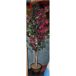 NEW RED AND GREEN ARTIFICIAL FLOOR PLANT