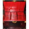 Image 1 : LARGE WOODEN CHEST W/ 3 WOODEN TRAYS AND KEY