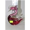Image 1 : ESTATE ART GLASS SWAN