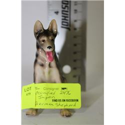 OCCUPIED JAPAN GERMAN SHEPHERD ORNAMENT