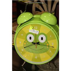 LARGE FROG CROAKING ALARM CLOCK
