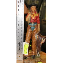 COWGIRL STATUE
