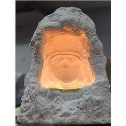 3-D NATIVE CHIEF LAMP