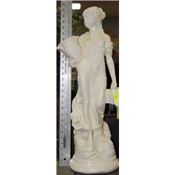 WHITE CERAMIC STATUE