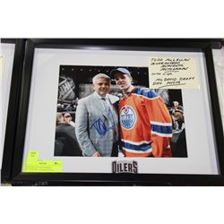TODD MCLELLAN FRAMED AUTOGRAPH - GUARANTEED