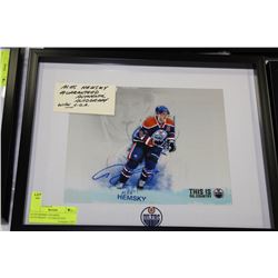 ALES HEMSKY FRAMED AUTOGRAPH - GUARANTEED