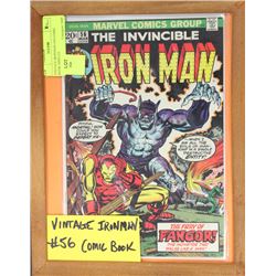 VINTAGE IRONMAN #56 COMIC BOOK DISPLAY