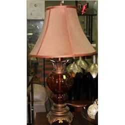 NEW AMBER GLASS DESIGNER LAMP