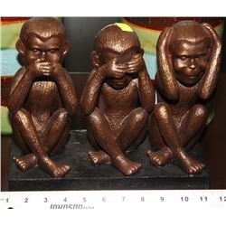 HEAR NO SEE NO SPEAK NO EVIL ORNAMENT